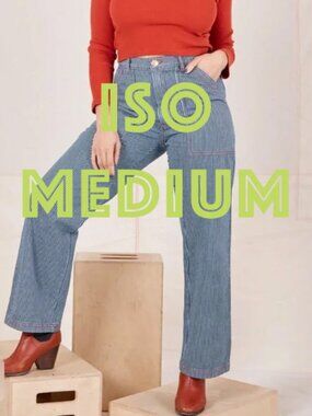 ISO BIG BUD PRESS RAILROAD DENIM WORK PANTS IN MEDIUM